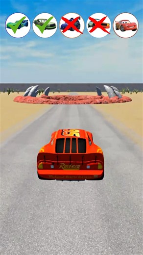 😱 Pixar Cars vs MONSTER PIT! 💀 Who Will Survive? | BeamNG Drive