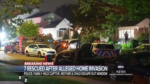 Authorities are on alert after a frightening early morning home invasion in Douglaston, Queens. According to police, the three suspects, now arrested, allegedly flashed guns and hammers at the victims. Reena Roy reports. https://trib.al/68UQzVz | ABC World News Tonight with David Muir
