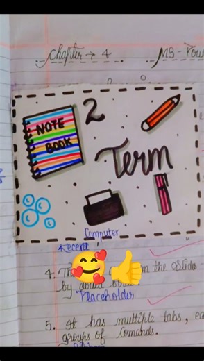 Beautiful notebook decoration ideas 🥰😍 how to make beautiful notebook #notes #viral #drawing