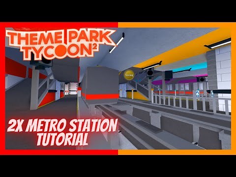 Roblox Theme Park Tycoon 2 | Small & Large Metro Build Tutorial