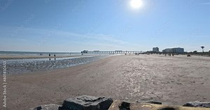 Folly beach Charleston South Carolina blue skies and open spaces. 2024