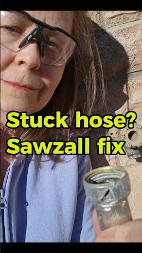 Stuck hose? Sawzall fix!
