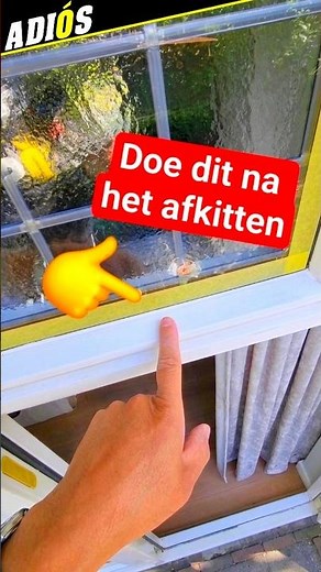 This is what you do after caulking your windows #diy #tips
