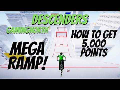 Descenders - How to complete MEGA RAMP in 3 ways (5000 points)