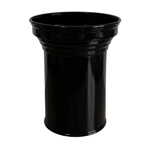 Column Small Glossy Black Aluminium Side Table