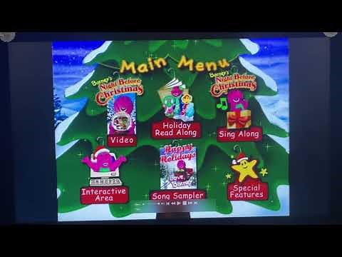 Barney’s Night Before Christmas 1999 DVD Menu Walkthrough