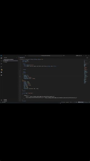 Particle Sphere using JavaScript and WebGL.