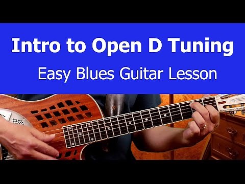 8 Bar Blues in Open D Tuning: Easy Blues Guitar Lesson