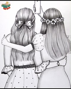123K views · 18K reactions | Amazing Drawing Technique of how to draw a Friendship. Friendship Drawing #drawing #pencildrawing #easydrawing #drawingtutorial #art #girldrawing #easydrawing #paintings #artvideo | Hutum School | Facebook