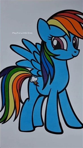 Rainbow Dash My Little Pony #mylittlepony #rainbowdash #coloring #art