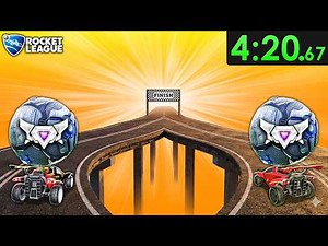 Rocket League pros compete in a DRIBBLE RACE