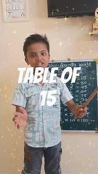 Table of 15 | Multiplication table of 15 | Rhythmic table of 15 | Maths Learning | ShivAnandisWorld