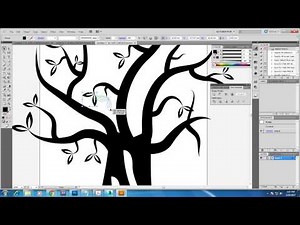 Tutorial on creating a vector tree in illustrator.