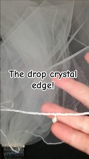 How To Make a Sparkly Drop Crystal Edge Veil in 3 Easy Steps!