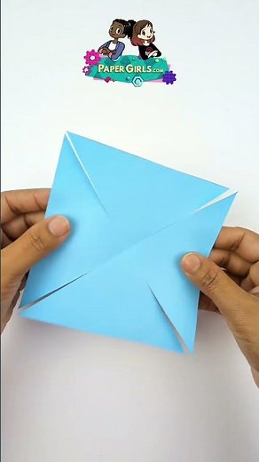 How to make a spinning paper pinwheel toy for spring! 🌀 #papercraft #papergirls #shorts #craft #kids