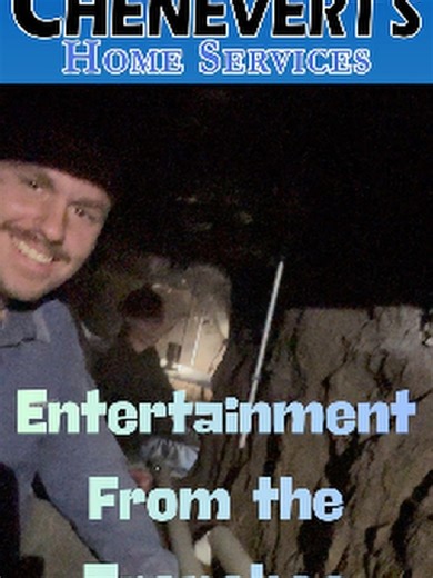 If you can’t laugh down here, you won’t make it. This is what the job actually looks like. No clean floors. No perfect angles. Just trenches, tools, and bad jokes to survive the day. #BlueCollarHumor #TradesOfTikTok #ConstructionLife #JobSiteLife #chenevertshomeservices #fyp