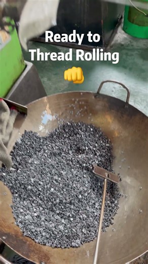 Thread rolling in action!#fastener #factoryproducts #machine #factory #manufacturing #screw
