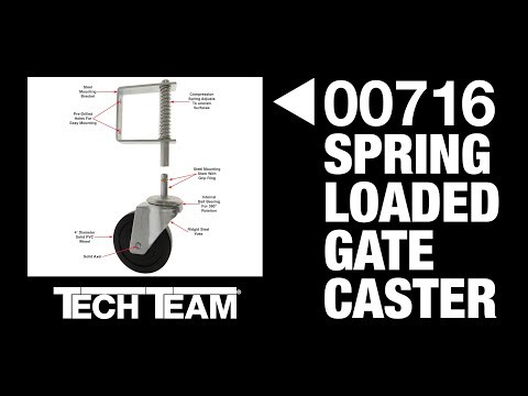 Tech Team’s 00716 4” Caster is Perfect for Garden and Driveway Gates