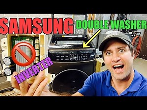 Why This Samsung Double Washer Isn’t Spinning or Washing | 3C2 Code | Inverter is Bad | WV60M9900AV