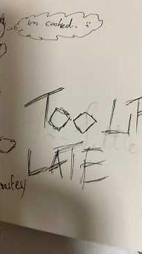 Too little too late, Lyrics