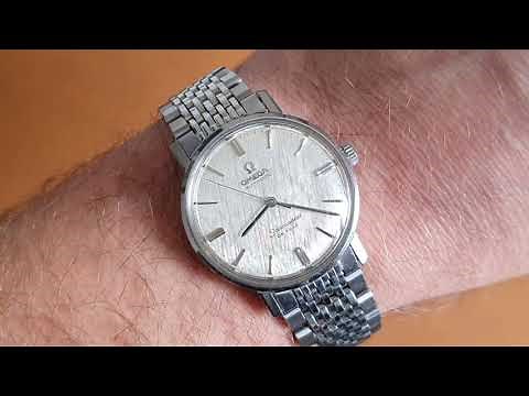 1967 Omega Seamaster Automatic DeVille Linen Dial Model 165020 Cal 552 + Flat Beads of Rice Bracelet