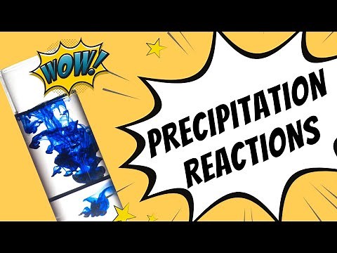Precipitation reaction chemistry experiment