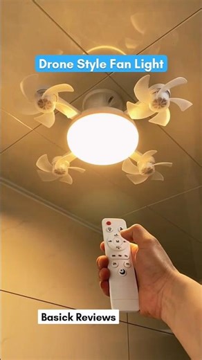 Drone-Style Fan Light That Does It All #shorts #gadgets #trending #smartgadgets #ceilingfan #bulb