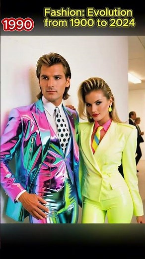 Fashion Evolution: Men's and Women's Style from 1900 to 2024 #ai #fashion #evolution #style