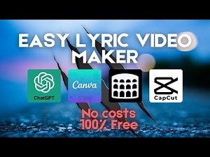 How to Make Lyric Videos for FREE in 2025 | No Paid Software Required (CapCut + Canva + AI)