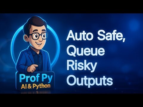 Human Review Queue for LLMs in Python: Auto Safe, Queue Risky