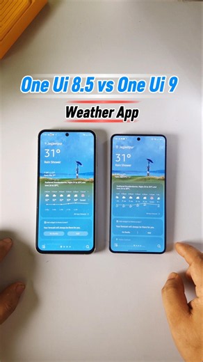One Ui 9 vs One Ui 8.5 Weather App | Samsung S26
