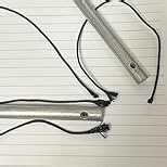 Anwyll 1.5MM Black Nylon String - 110Yards Wind Chime String Weather Resistant Nylon Cord Black Nylon Bracelets String Beading Thread Macrame Trim Cord for Necklace Jewelry Making Craft Halloween