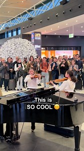35M views · 1.5M reactions | Two little PRODIGY SISTERS shocked the whole airport ! Their performance of VIvaldi Winter with me was just amazing 勞 With Sora and Cléa Lavorgna | Julien Cohen Pianist | Facebook