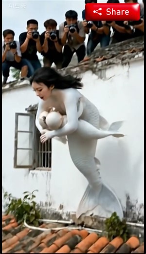 Gorgeous mother Mermaid with adorable baby girls🧜‍♀️ #mermaid #funnyshorts #shorts #comedy #trending