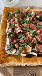 Easy Fig Tart with Honey Whipped Goat Cheese | Grilled Cheese Social