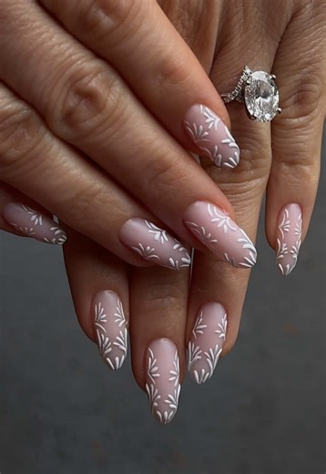 Bridal nails for my lovely client🤍 • @AmericanCreator framework gel in Conciliation @Kupa Inc Matte top coat @Kokoist USA bluey white • • #bridalnails #pnwnails #weddingnails #weddinginspo #bridetobe