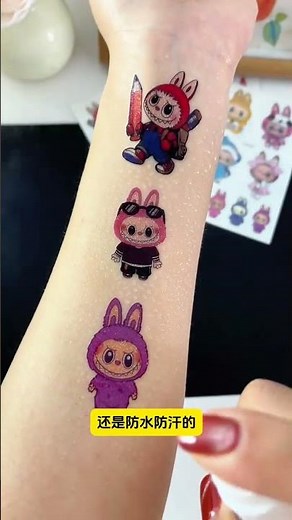 Rabubu flash powder stickers Let's play Buling waterproof stickers for this summer. Children's s