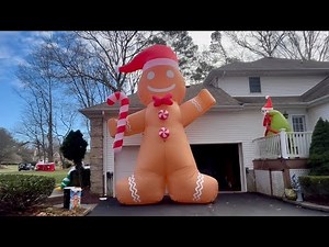 Spirit Christmas 20ft Animated Colossal Gingerbread Man Inflatable
