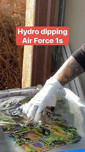 Have you ever wondered how to hydro-dip shoes? 👟 #hydrodipping #shoes #Nike | Insider Style