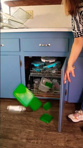 tupperware chaos defeated | small kitchen hack unlocked