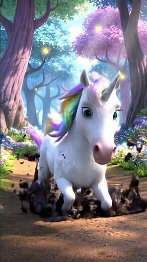 Unicorn Fails Gracefully in Enchanted Forest | Magical Faceplant Loop | Nebula Shots