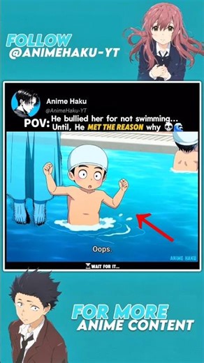 He bullied her... UNTIL he saw THIS. 💀🌊 #shorts #animemoments #kayachan