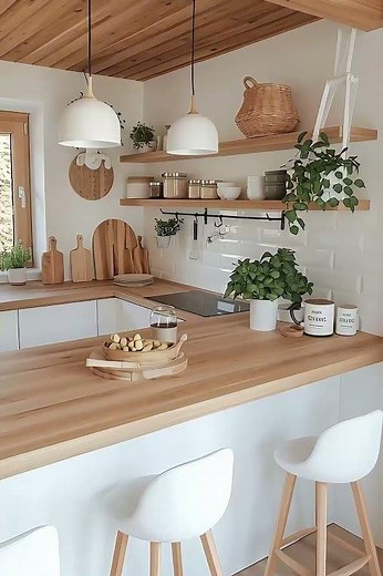 Beautiful Scandinavian Kitchen Design | Warm & Modern Look