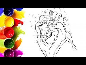 Simba the Lion King Coloring Book for Kids