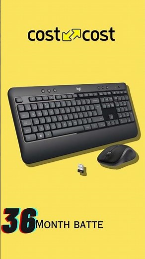 Logitech MK540 Wireless Keyboard and Mouse Combo Wireless with Unifying USB, Wireless Mouse