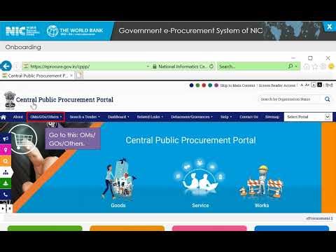 Onboarding at Government e-Procurement System of NIC