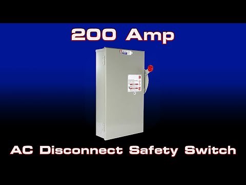 AC Disconnect Safety Switch - 200 Amp Fusible Manual - Power Distribution