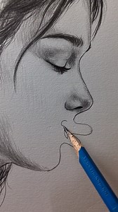 Try 😅💯 trick for side lip drawing #art #artist #drawing | Abhishek Art