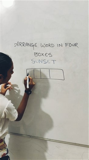 Brain Teaser Challenge 🤯 | Arrange the Word in 4 Boxes Puzzle | Can You Solve It? @learnwithus133