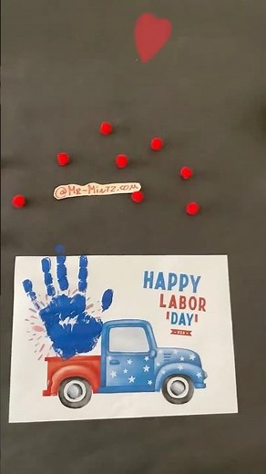 Labor Day Crafts for Preschoolers | Happy Labor Day Greeting Card | Labor Day Craft Ideas #shorts